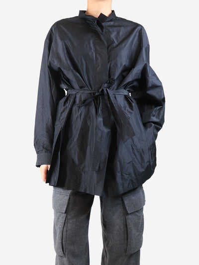 Black belted tunic shirt - size L Tops The Row 