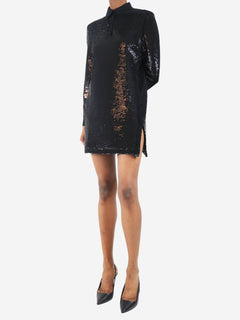 Black sequin-embellished mini dress - size XS Dresses The Attico 