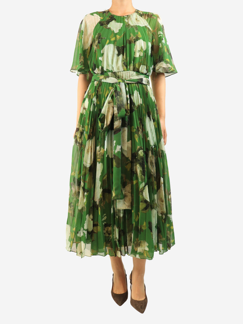 Green floral maxi dress - size UK 10 Dresses Erdem 