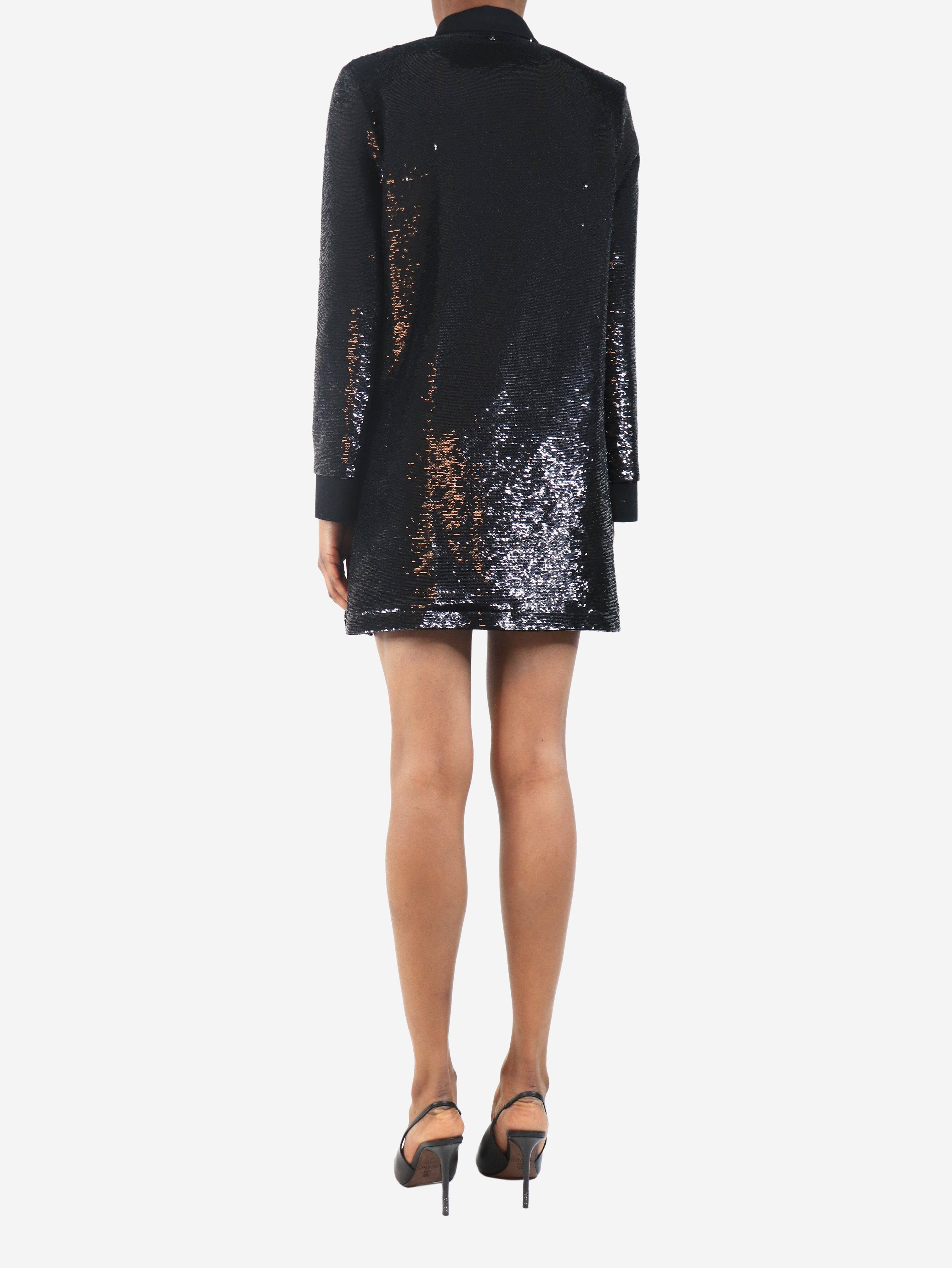 Black sequin-embellished mini dress - size XS Dresses The Attico 