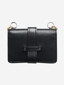 Chloe Black Mini Aby chain leather shoulder bag - size