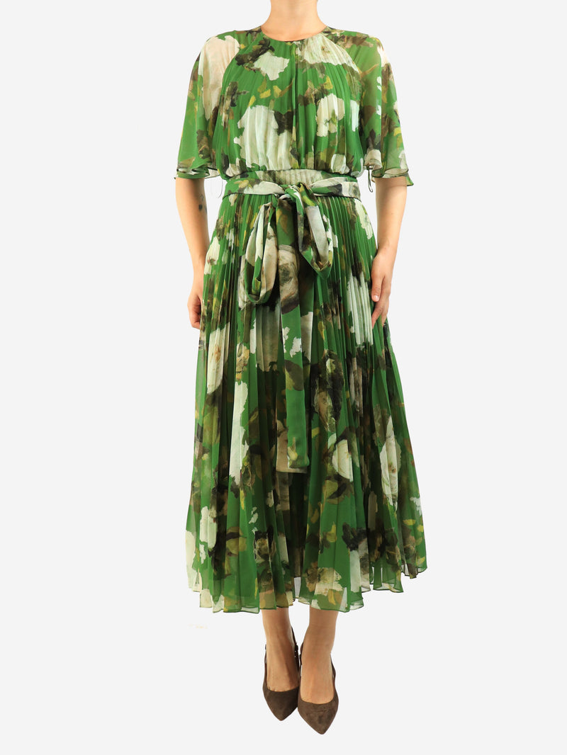 Green floral maxi dress - size UK 10 Dresses Erdem 