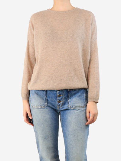 Oatmeal cashmere sweater - size UK 8 Knitwear Gerard Darel 