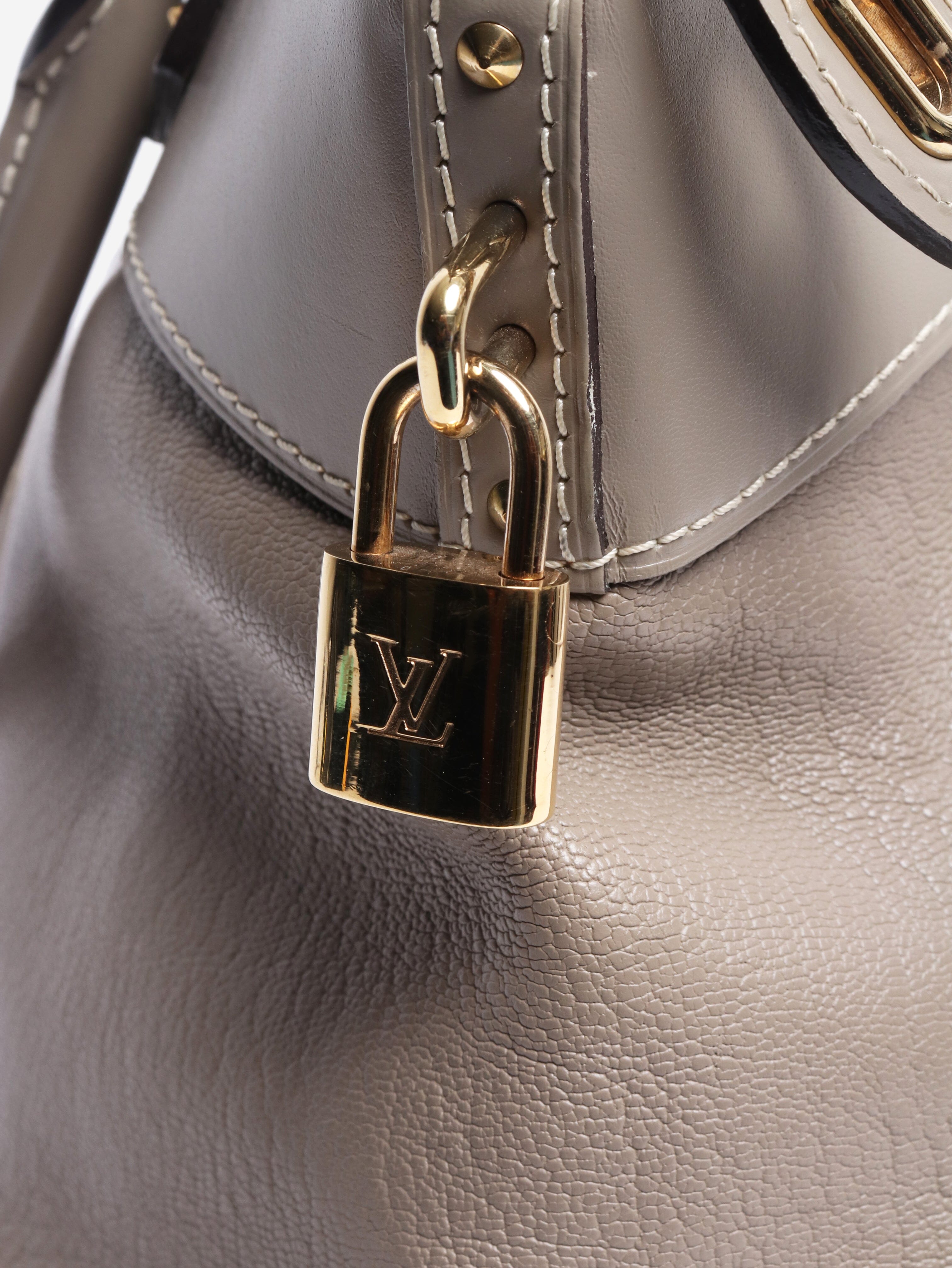 Taupe 2007 Lockit leather bag Top Handle Bags Louis Vuitton 