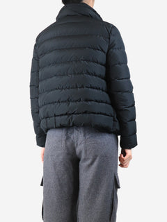 Black double breasted puffer coat - size UK 12 Coats & Jackets Moncler 