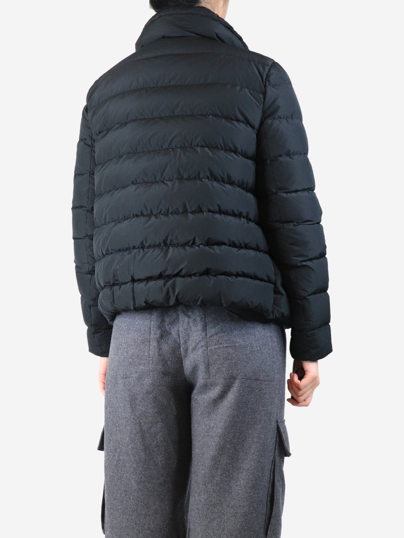 Black double breasted puffer coat - size UK 12 Coats & Jackets Moncler 