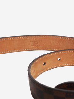 Brown Damier Ebene slim belt Belts Louis Vuitton 