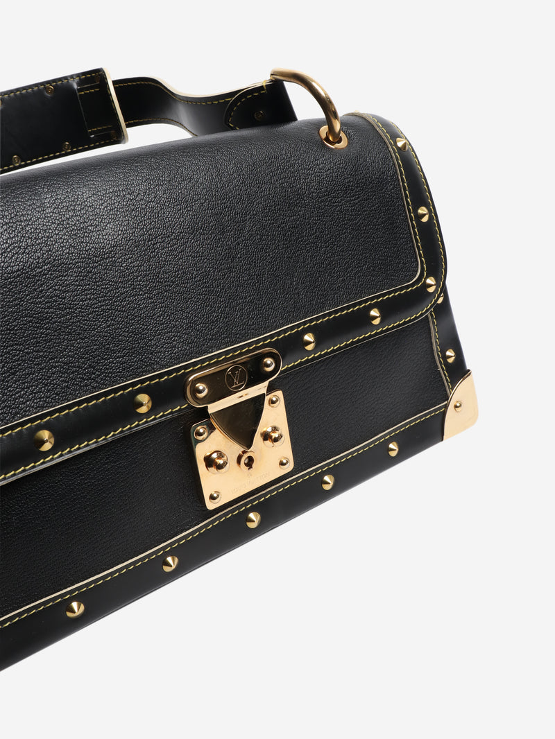 2007 Black studded shoulder bag