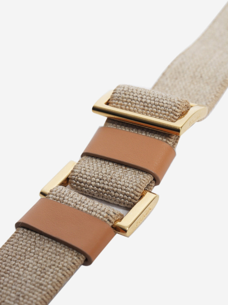 Neutral elasticated belt Belts Prada 