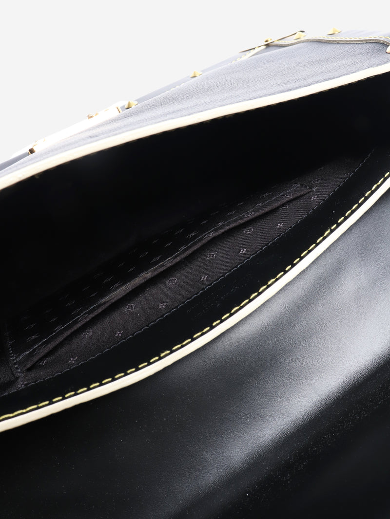 2007 Black studded shoulder bag