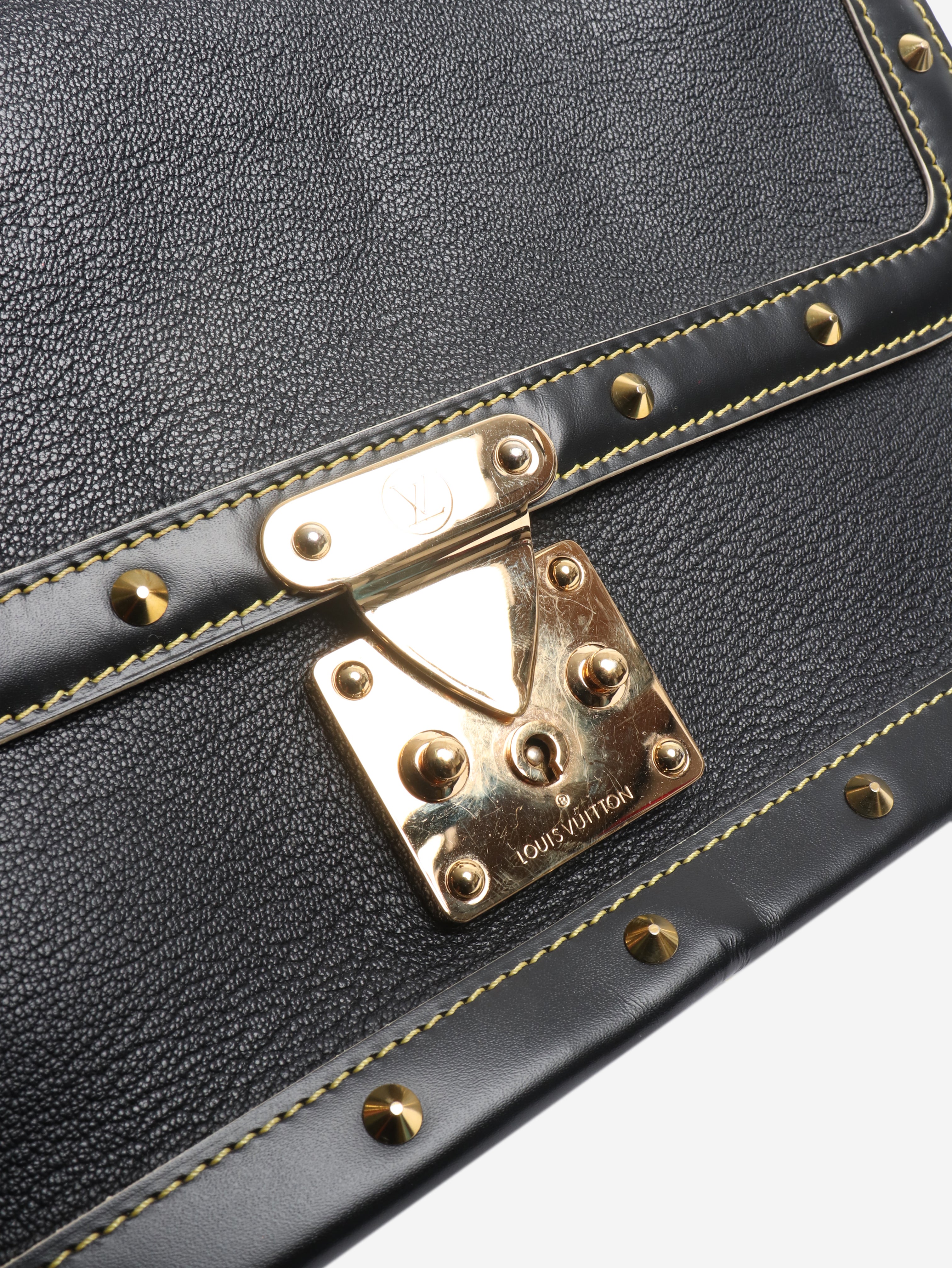 2007 Black studded shoulder bag
