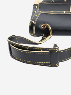 2007 Black studded shoulder bag