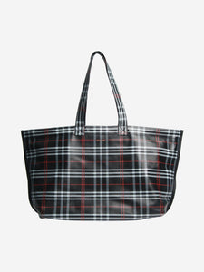 Balenciaga Black check tote bag