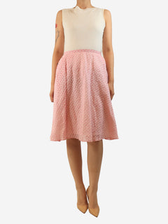 Pink printed midi skirt - size S Skirts Thierry Colson 