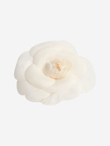 Cream Camellia floral brooch Brooches Chanel 