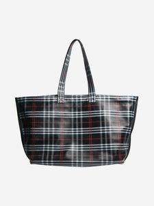 Balenciaga Black check tote bag