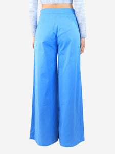 Paolita Blue cotton button-front trousers - size M