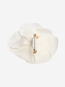 Cream Camellia floral brooch Brooches Chanel 