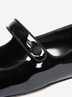 Black patent pointed-toe flats - size EU 43 Flat Shoes Manolo Blahnik 