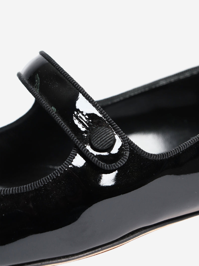 Black patent pointed-toe flats - size EU 43 Flat Shoes Manolo Blahnik 