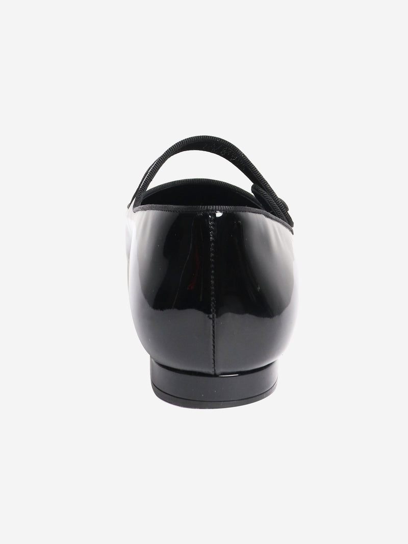 Black patent pointed-toe flats - size EU 43 Flat Shoes Manolo Blahnik 