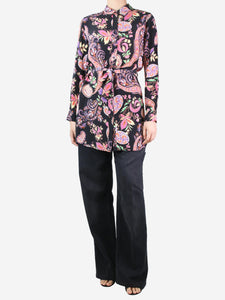 Etro Multi floral printed shirt dress - size UK 12