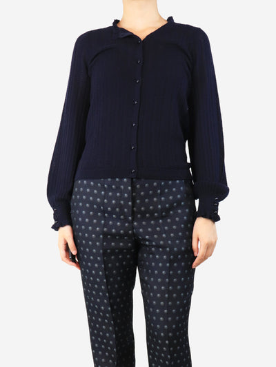 Blue knit lace cardigan - size S Knitwear Sezane 