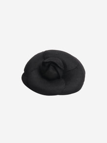 Black Camellia small floral brooch Brooches Chanel 