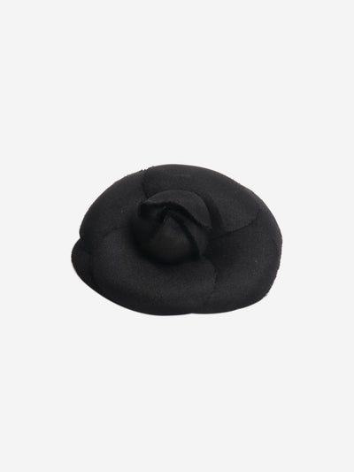 Black Camellia small floral brooch Brooches Chanel 