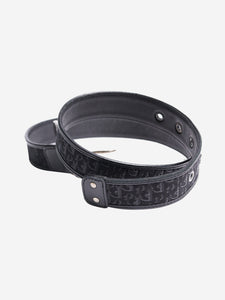 Christian Dior Black monogram belt