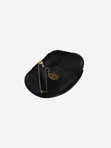 Black Camellia small floral brooch Brooches Chanel 