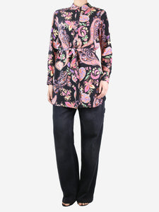 Etro Multi floral printed shirt dress - size UK 12