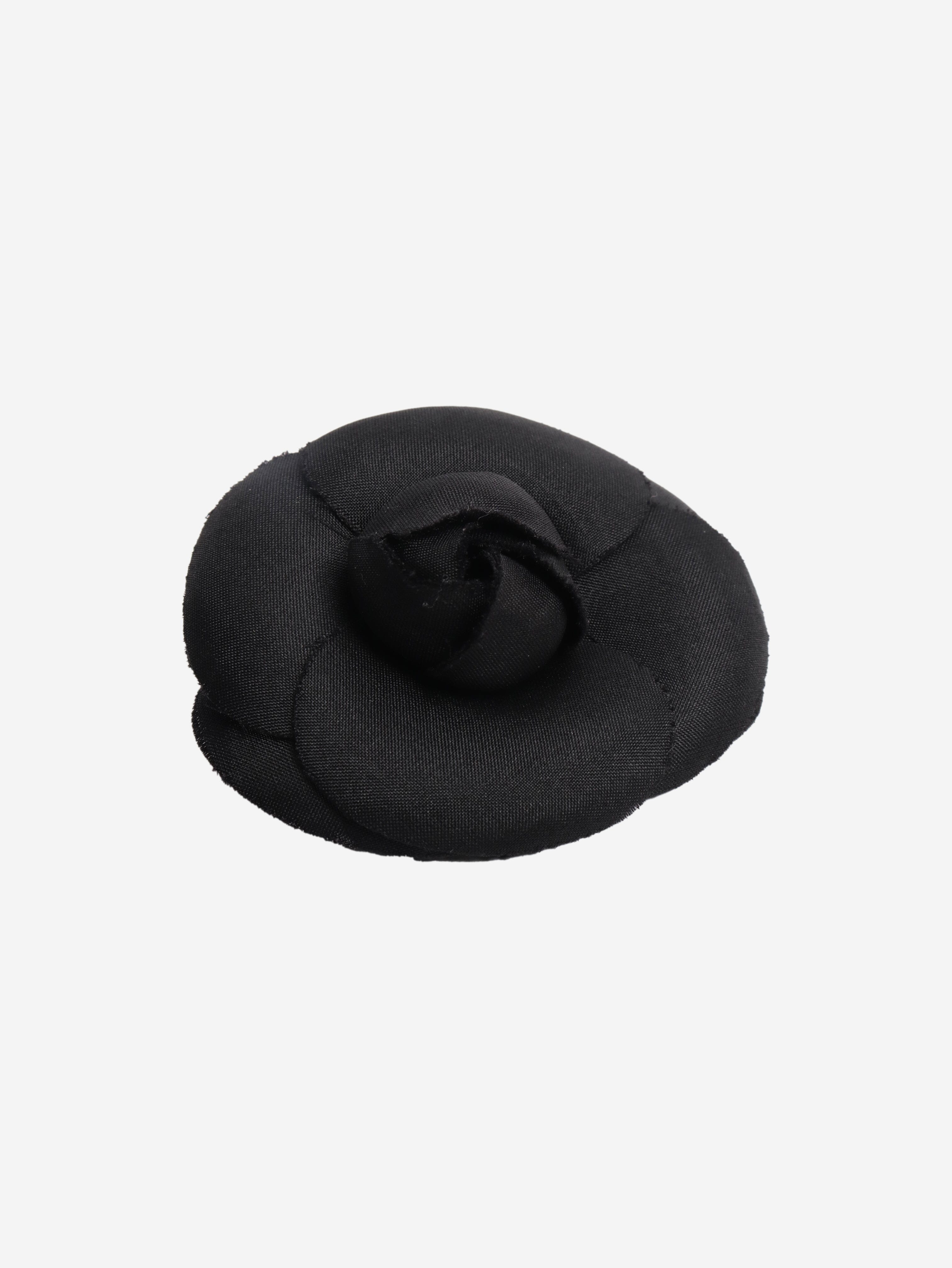 Black Camellia small floral brooch Brooches Chanel 
