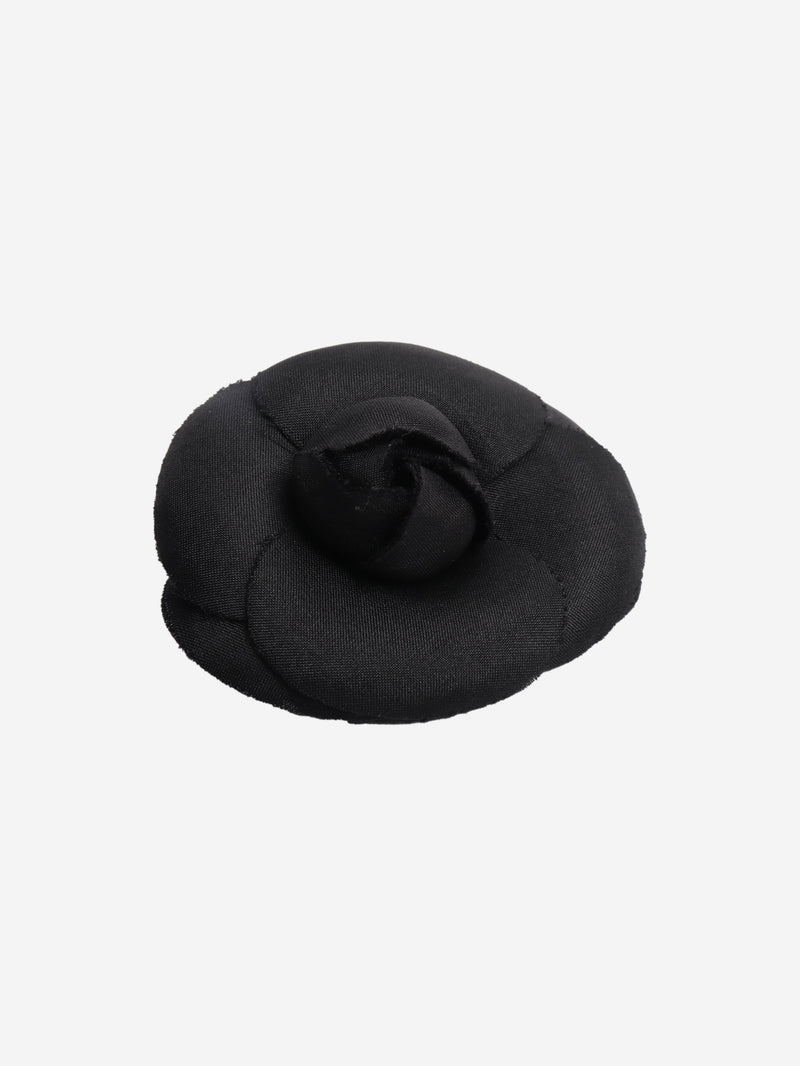 Black Camellia small floral brooch Brooches Chanel 