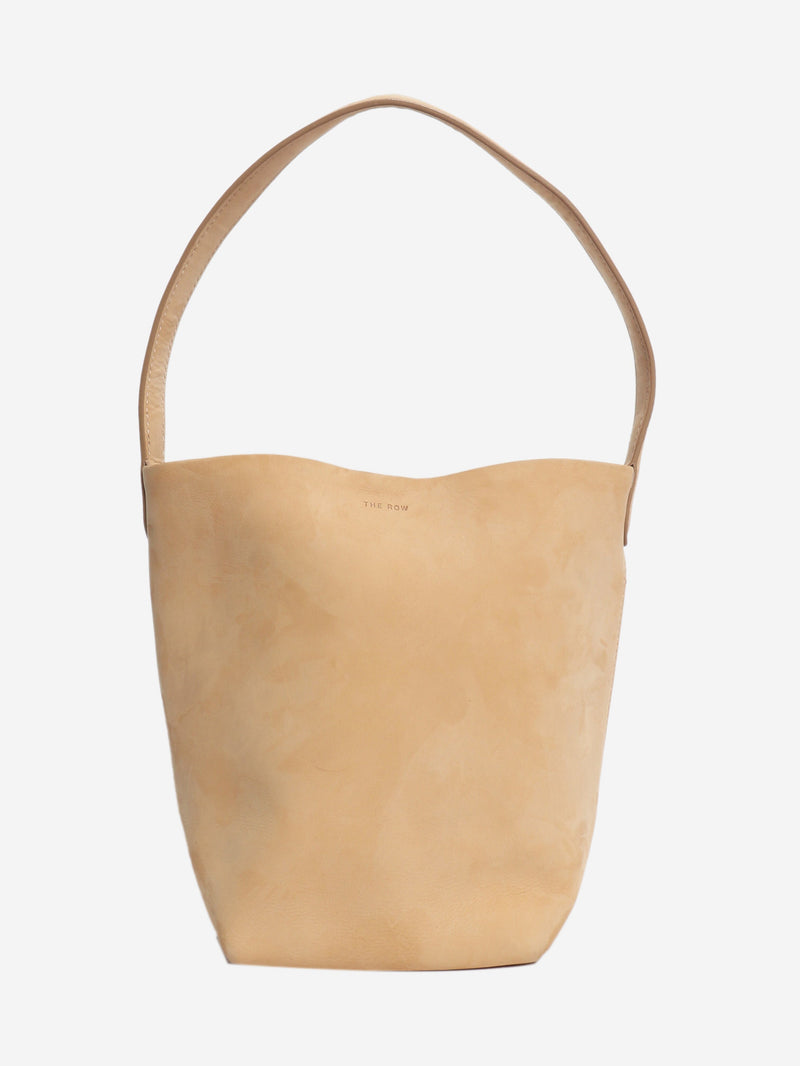 Beige suede bucket bag Shoulder bags The Row 