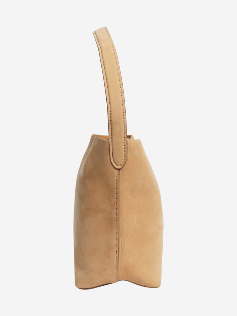 Beige suede bucket bag Shoulder bags The Row 