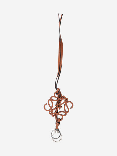 Brown Anagram leather charm Keyrings Loewe 