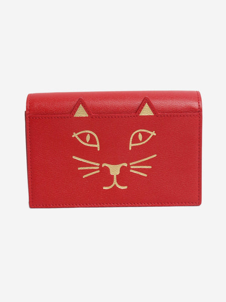 Red Feline cat wallet alternate image