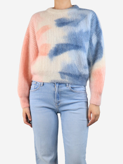 Multicolour abstract-print mohair jumper - size S Knitwear Celine 