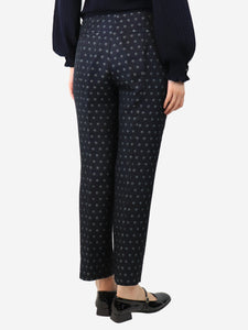 Emporio Armani Blue dotted trousers - size UK 12