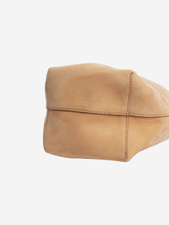Beige suede bucket bag Shoulder bags The Row 