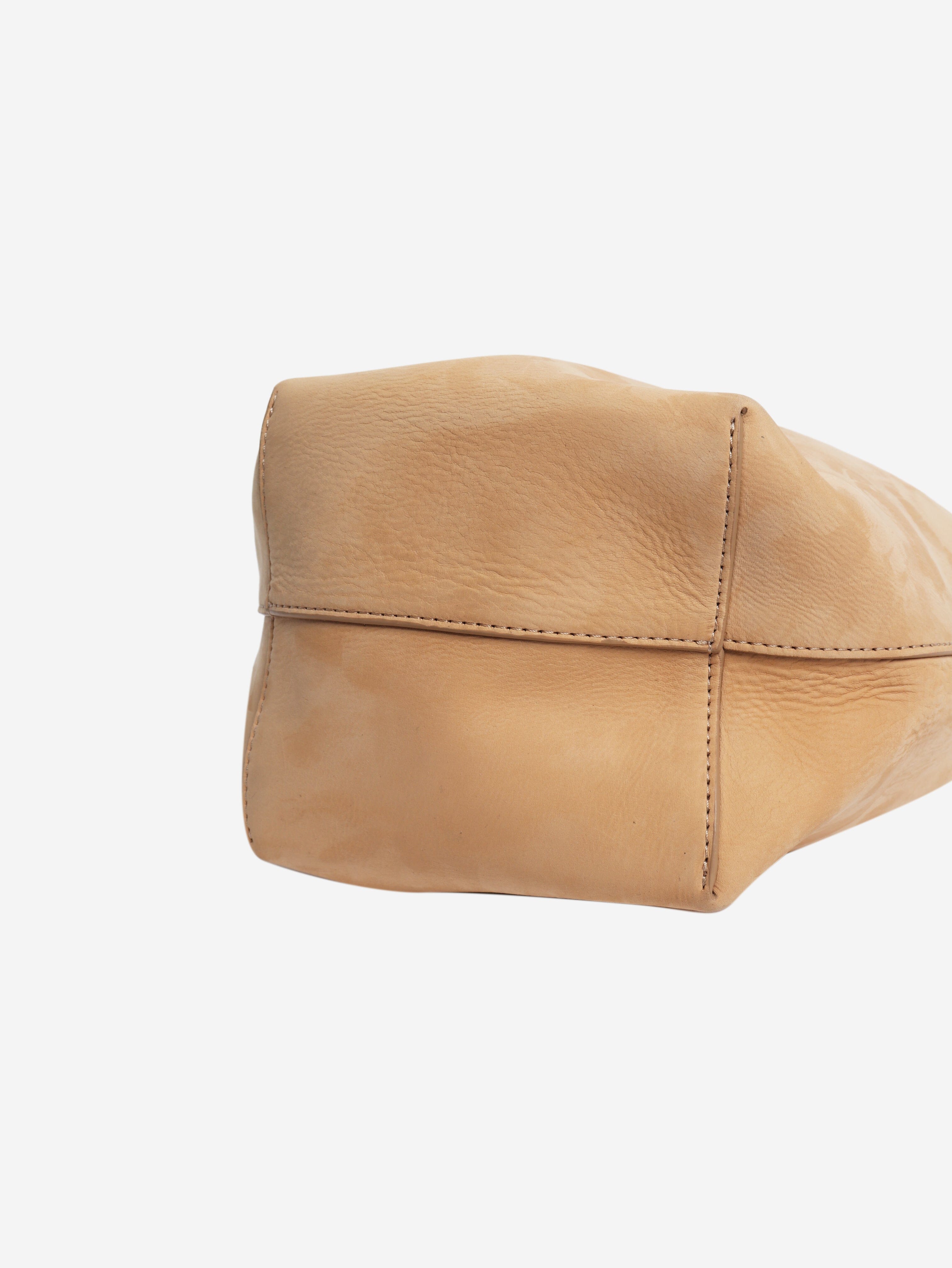 Beige suede bucket bag Shoulder bags The Row 