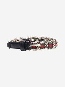 Gucci Multicoloured leather and chain belt