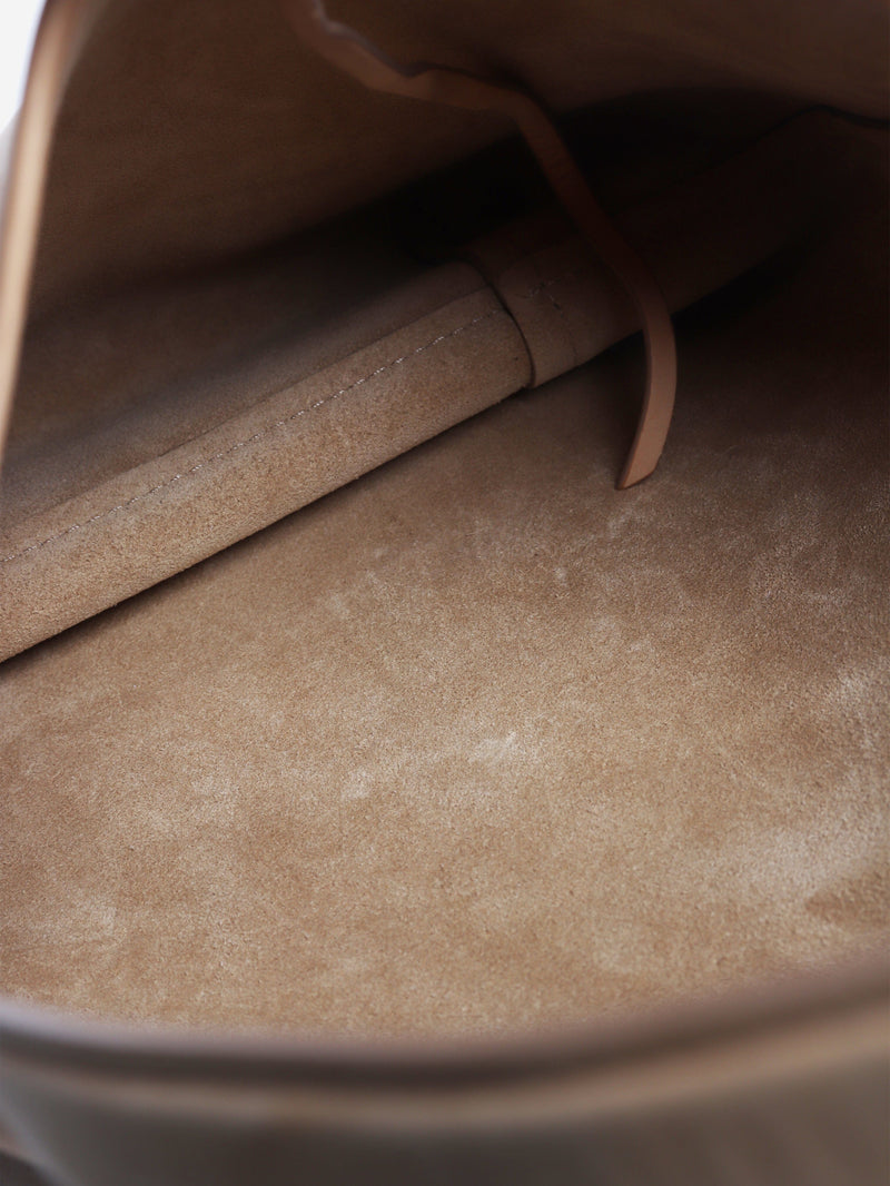 Beige suede bucket bag Shoulder bags The Row 