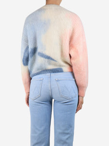 Celine Multicolour abstract-print mohair jumper - size S