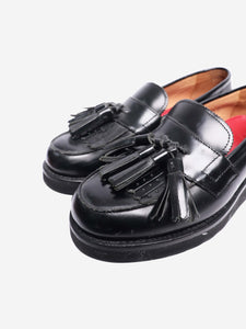 Grenson Black leather tassel loafers - size EU 40