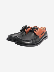 Loewe Black Campo boat shoes - size EU 39