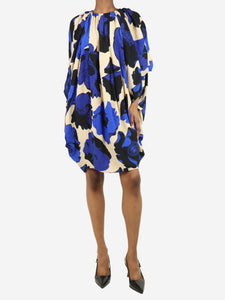 Dries Van Noten Blue floral mini dress - size UK 6