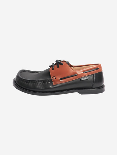 Black Campo boat shoes - size EU 39 Flat Shoes Loewe 