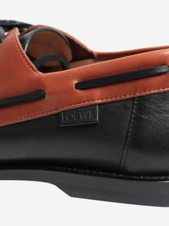 Black Campo boat shoes - size EU 39 Flat Shoes Loewe 